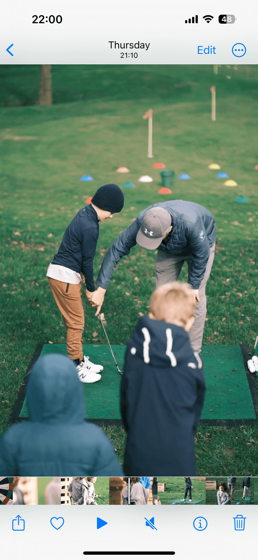 Junior getting technical coaching